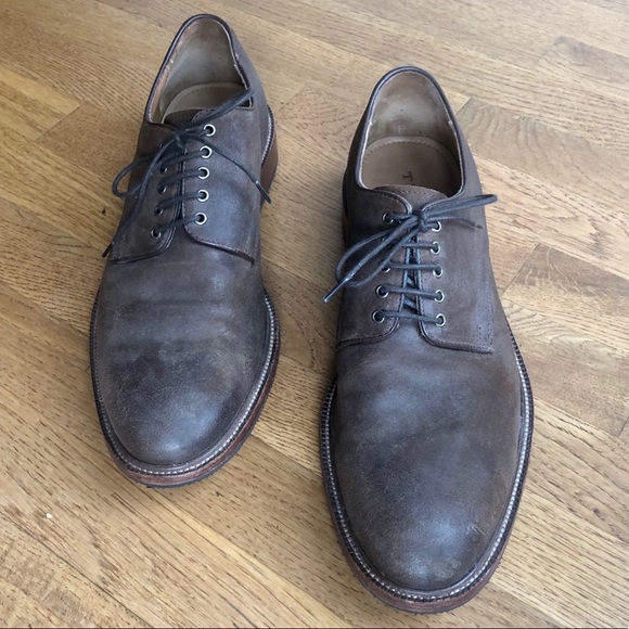 Trask Men’s Brown Leather Oxfords- Size 11 - Picture 4 of 7